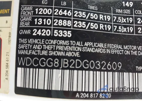 2013 Mercedes-Benz Glk 350 4Matic z USA, uszkodzony, nr VIN WDCGG8JB2DG032609